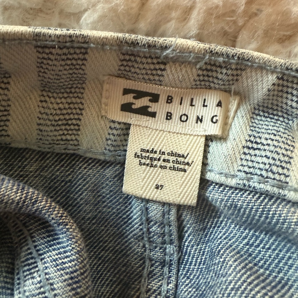 NWOT Billabong Blue and White Striped Mini Skirt - Picture 5 of 5